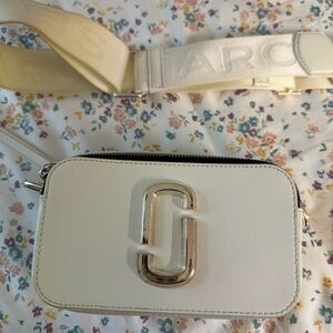 White Marc Jacobs Snapshot Small Camera Bag